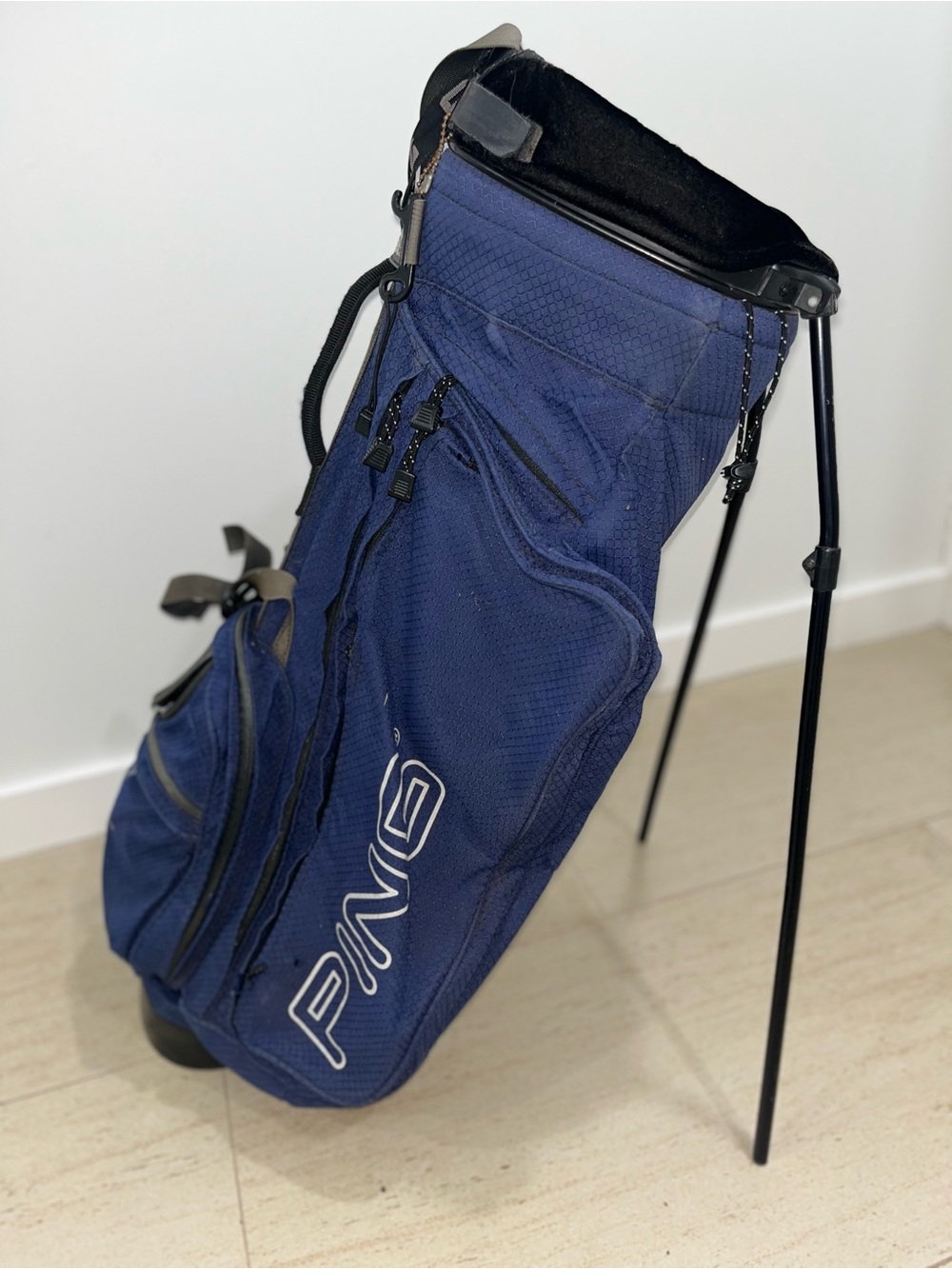 Ping Navy Blue Stand Golf Bag with Dual Legs